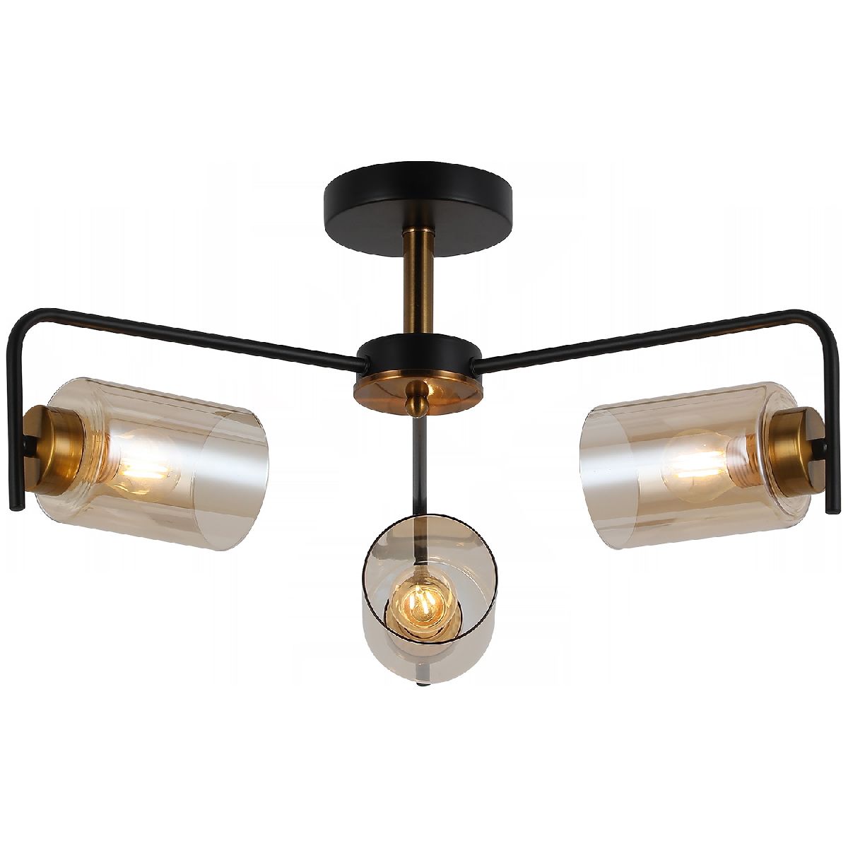 Люстра на штанге Illumico IL8248-3COU-79 BK GD Люстра на штанге Illumico IL8248-3COU-79 BK GD