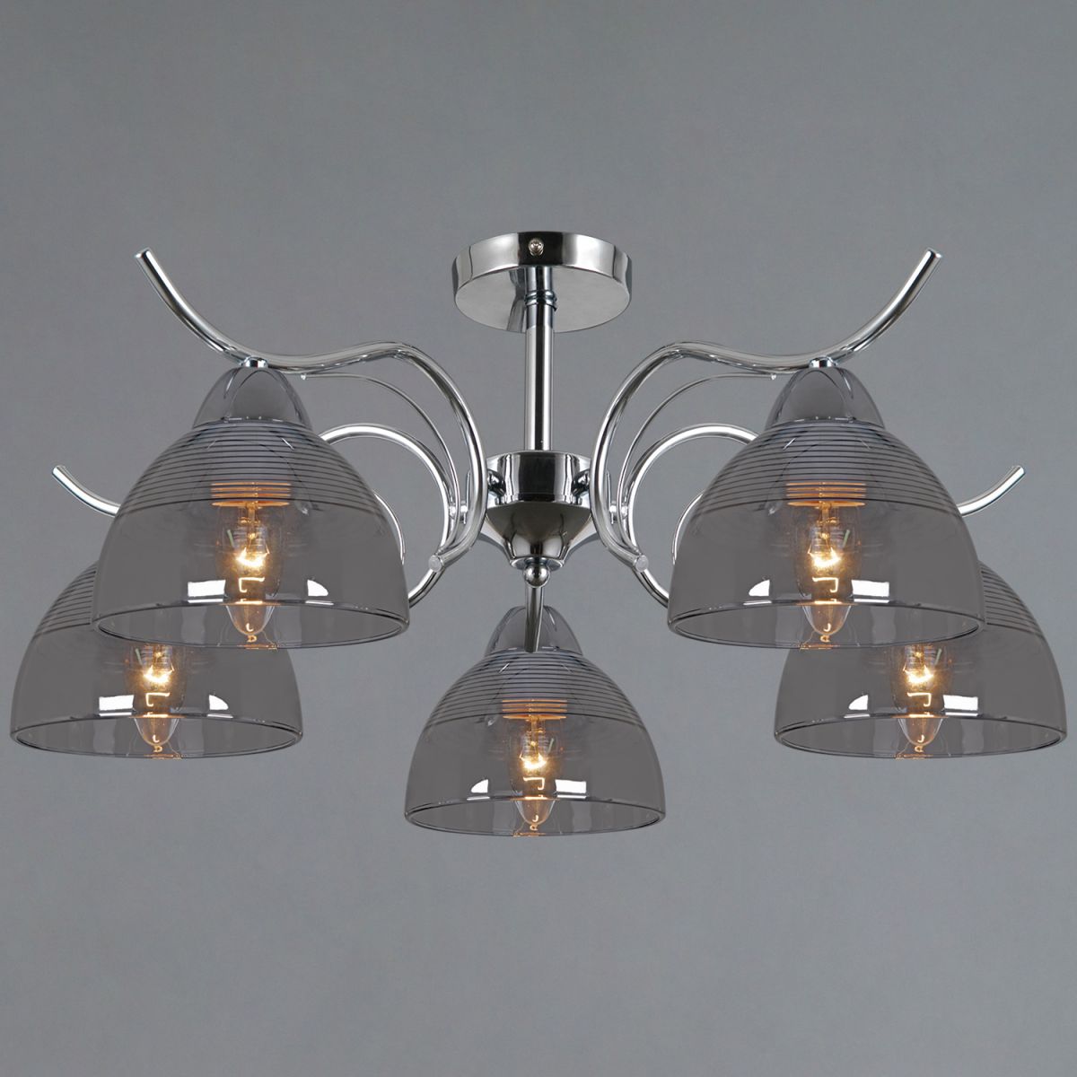 Люстра на штанге Illumico IL0733-5ASQ-25 CR AREZZO Люстра на штанге Illumico IL0733-5ASQ-25 CR AREZZO