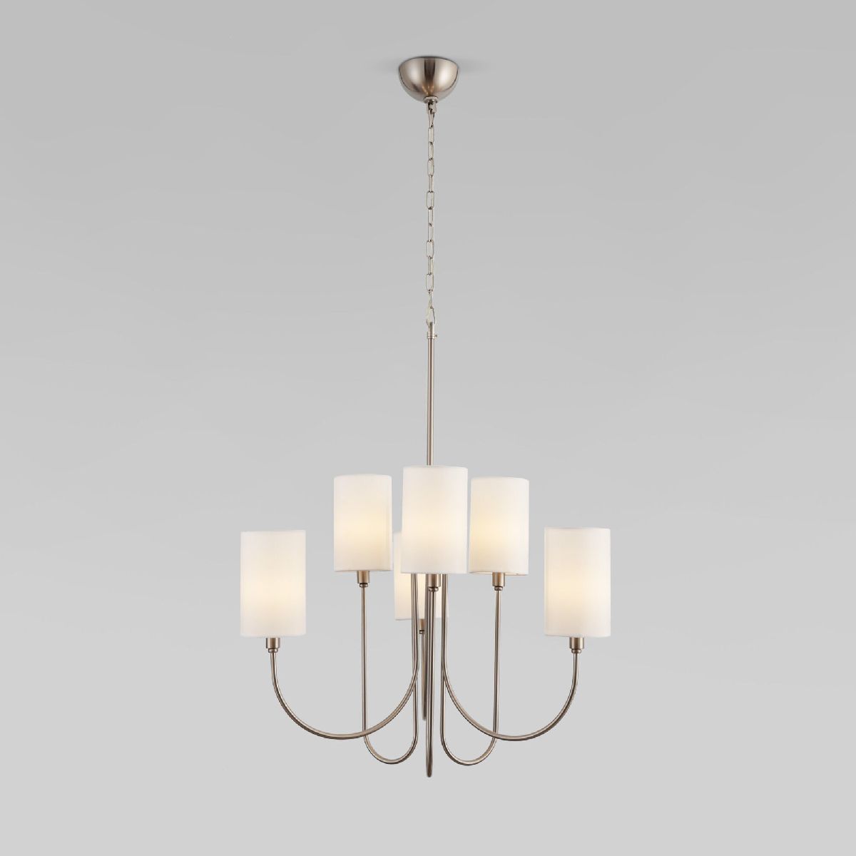 Подвесная люстра Eurosvet Abbey 60164/6 никель Smart a065747 Подвесная люстра Eurosvet Abbey 60164/6 никель Smart a065747