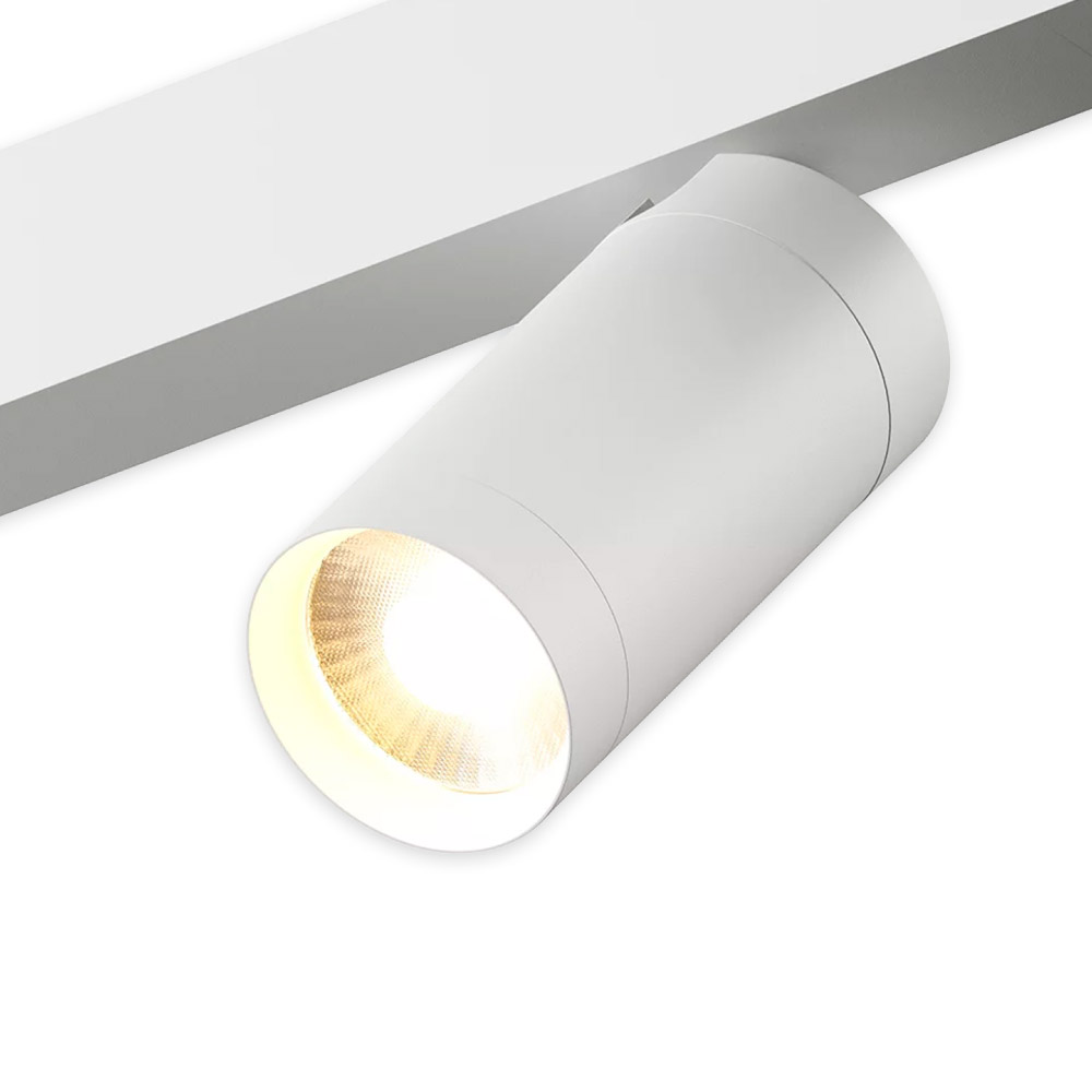 Трековый однофазный светильник AM Group Plain Opal AM589 20W 4000K WH