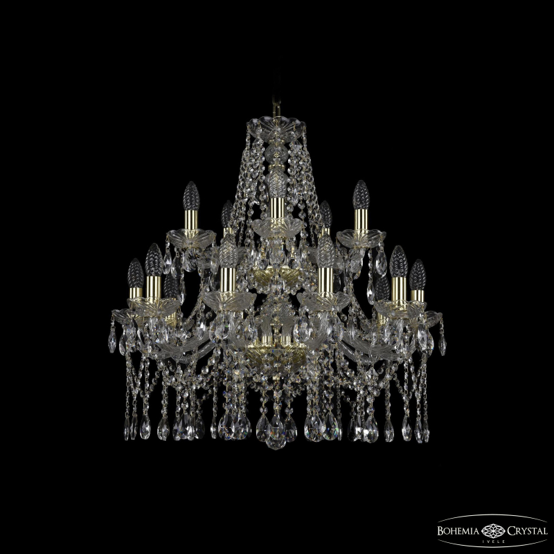 Подвесная люстра Bohemia Ivele Crystal 1413/10+5/220/2d G