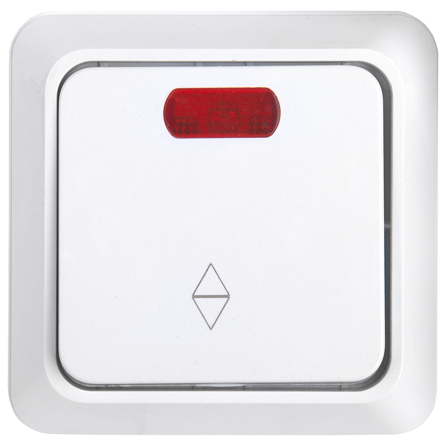 Выключатель (переключатель) 1-клавишный General Альфа 477005