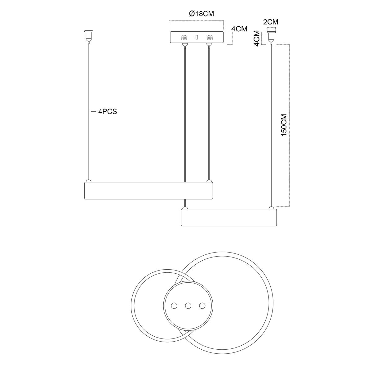 Потолочная чаша Favourite Canopy 4591-180-2GD
