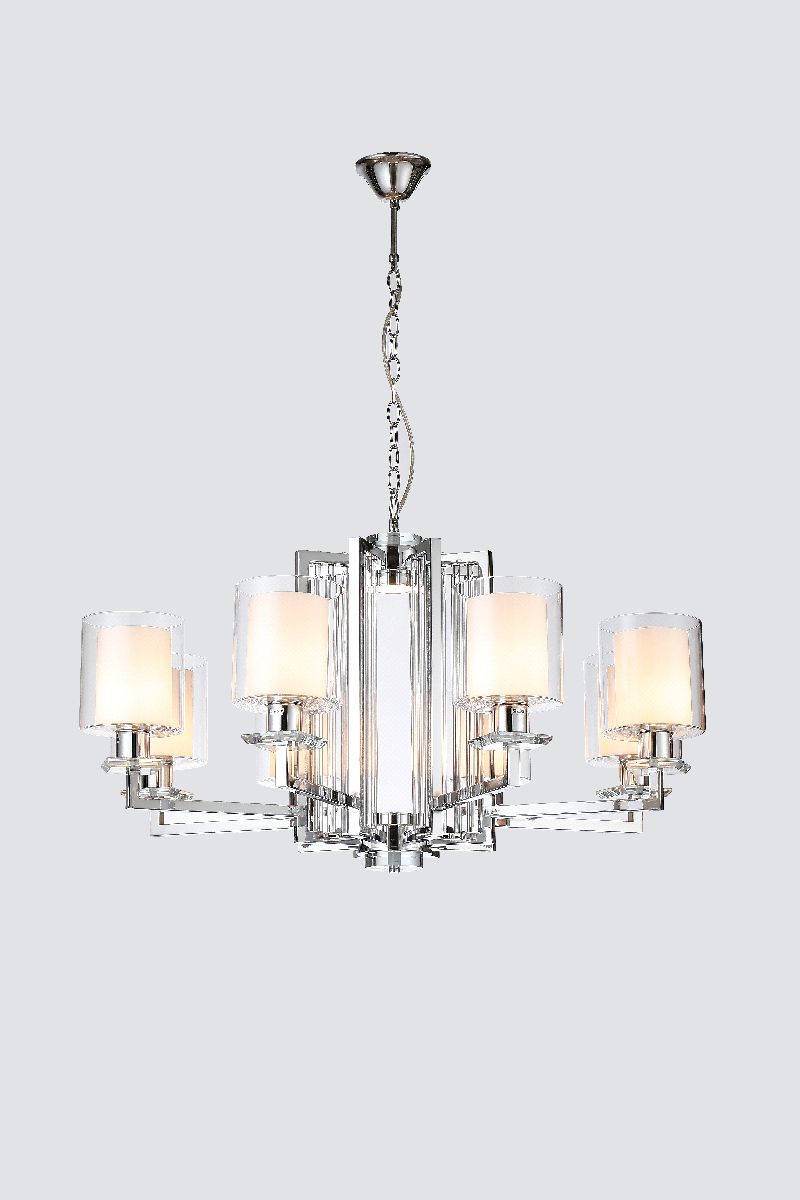 Подвесная люстра iLamp King RM6201-8 CR+CL Подвесная люстра iLamp King RM6201-8 CR+CL