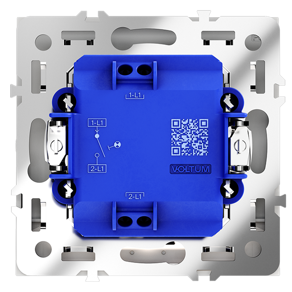 Выключатель одноклавишный с подсветкой Voltum S70 VLS010202 (белый матовый)
