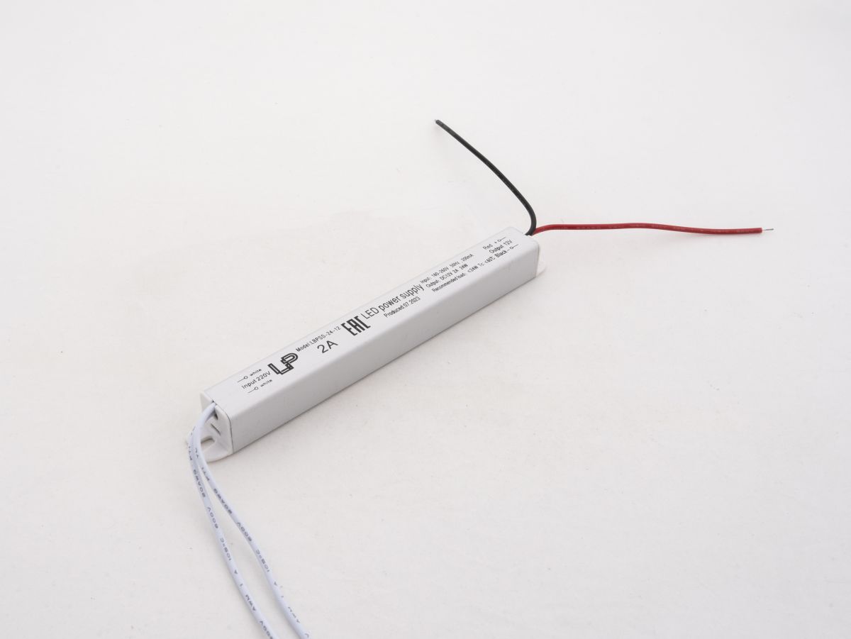 Блок питания LEDS POWER 24Вт 12В Super Slim 390058