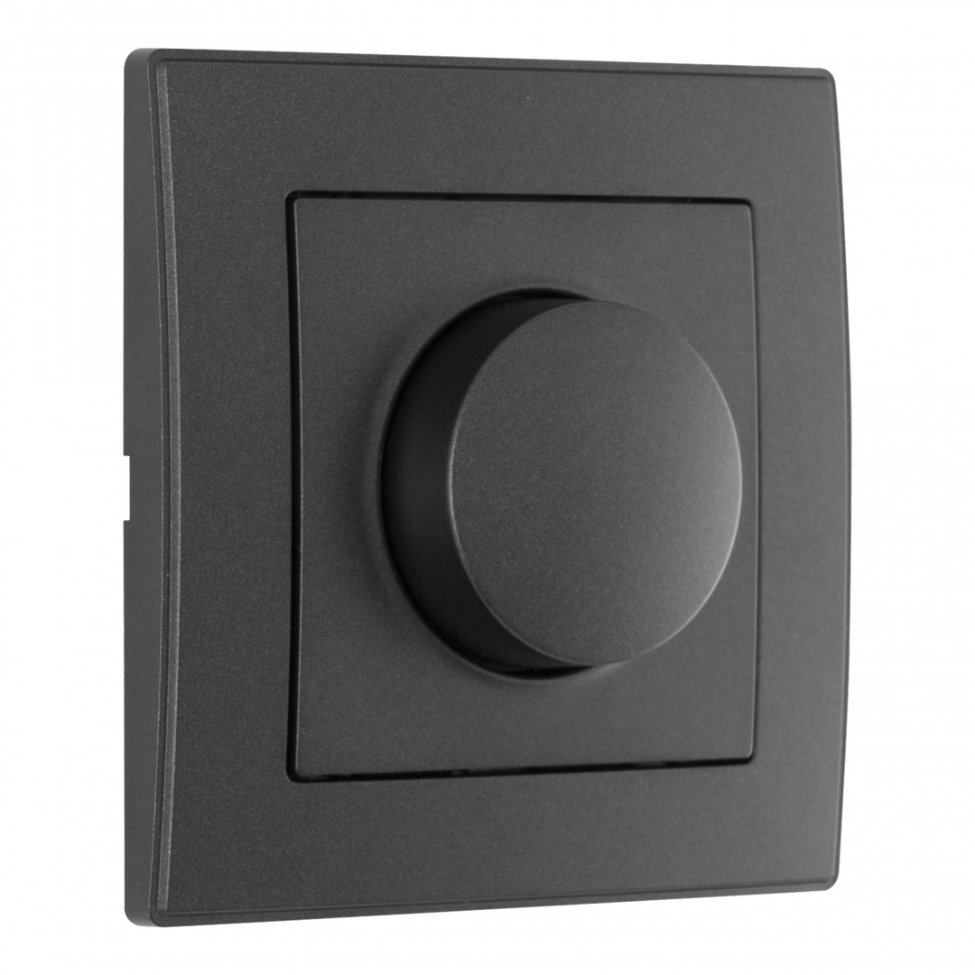 Диммер с рамкой Arte Milano SET06-1-48-1 black Диммер с рамкой Arte Milano SET06-1-48-1 black