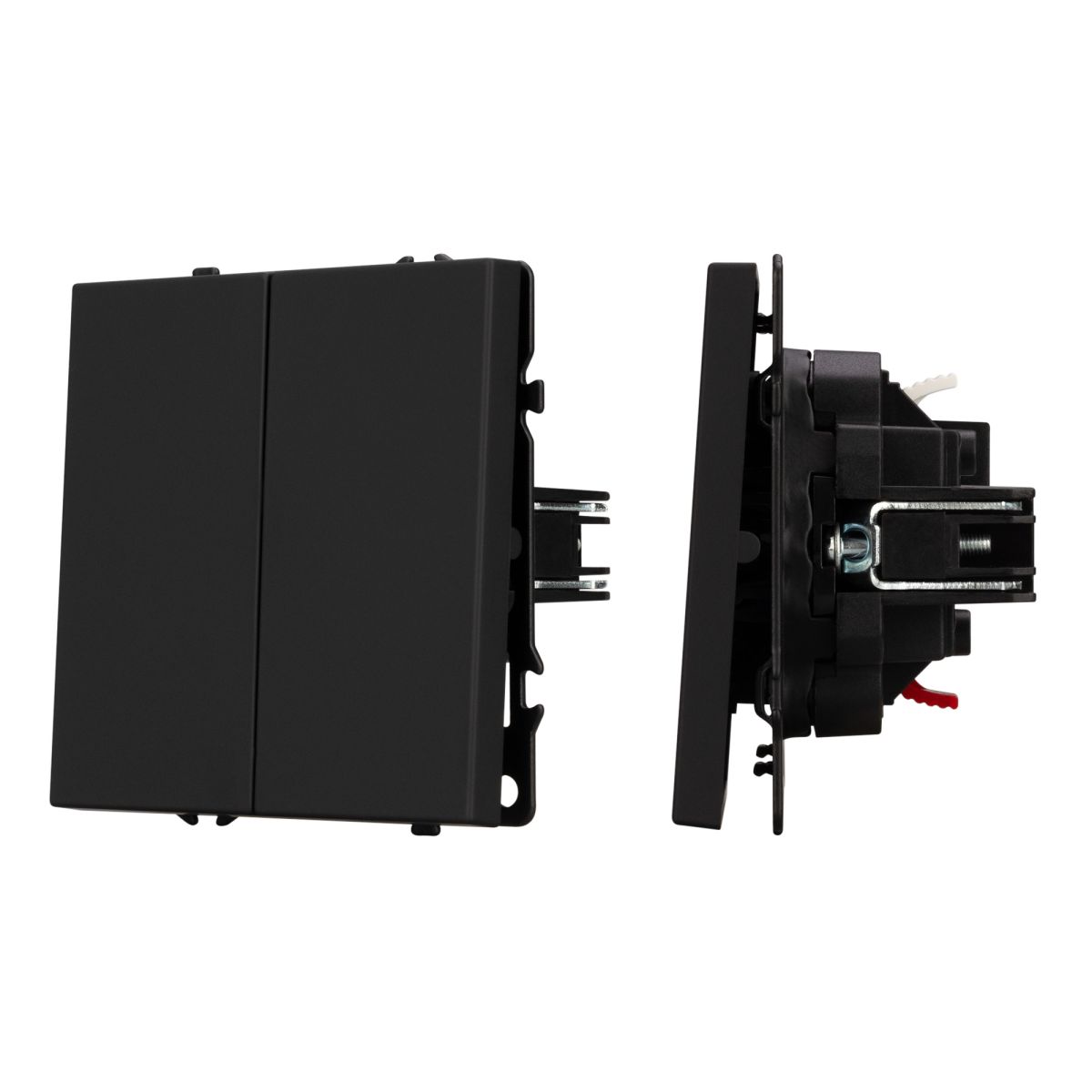 Выключатель 2 кл софт-тач черный оникс Arlight SWT-MK02-SFPL-BK (250V, 10A) 054252(1)