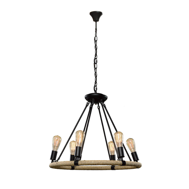 Подвесная люстра LOFT IT Rope filament Loft1861/6 Подвесная люстра LOFT IT Rope filament Loft1861/6