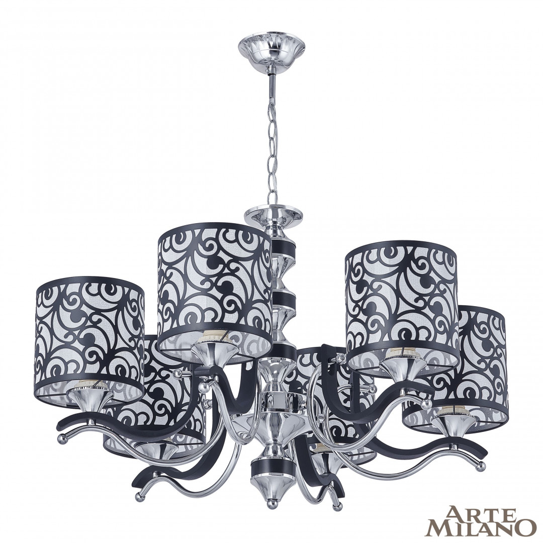 Подвесная люстра Arte Milano Florentia-4957 304957/6 Bk/Ni Подвесная люстра Arte Milano Florentia-4957 304957/6 Bk/Ni