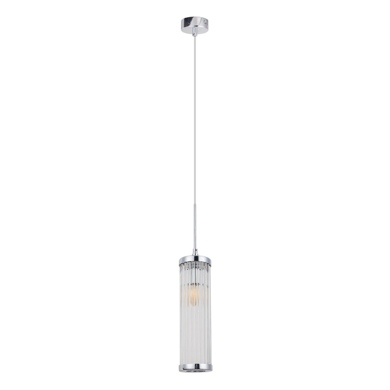 Подвесной светильник Crystal Lux Tadeo SP1 D100 Chrome/Transparente Подвесной светильник Crystal Lux Tadeo SP1 D100 Chrome/Transparente