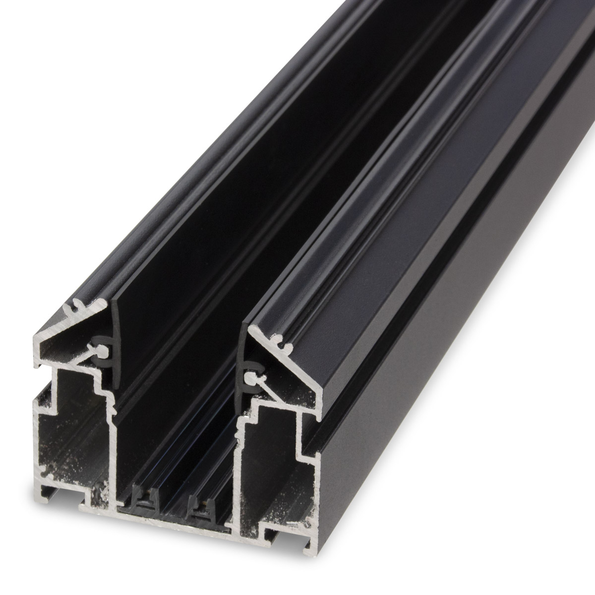 Трековый шинопровод с закладным профилем для натяжного потолка AM Group AM539 2M BK SMART