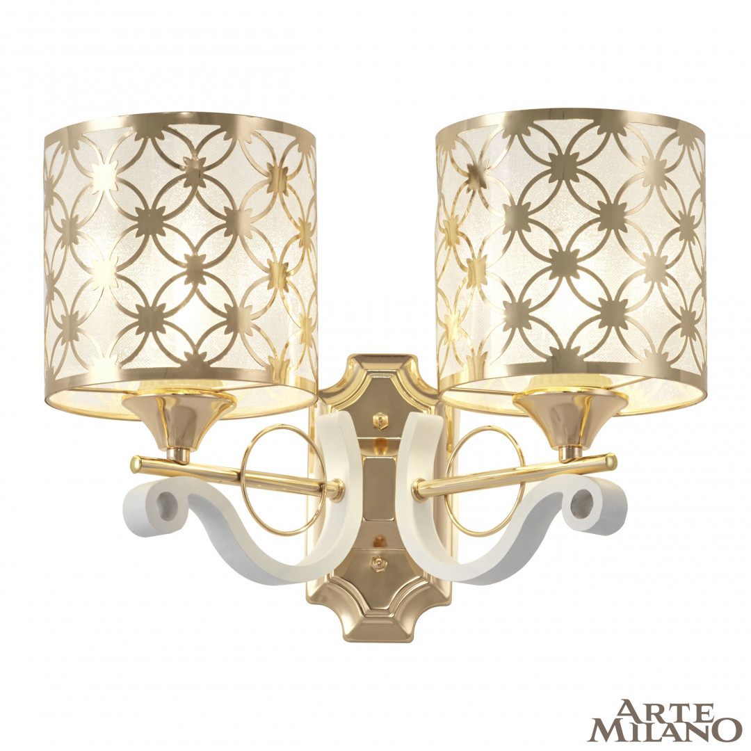 Бра Arte Milano Florentia-3097 303097/2W Wh/Gd Бра Arte Milano Florentia-3097 303097/2W Wh/Gd