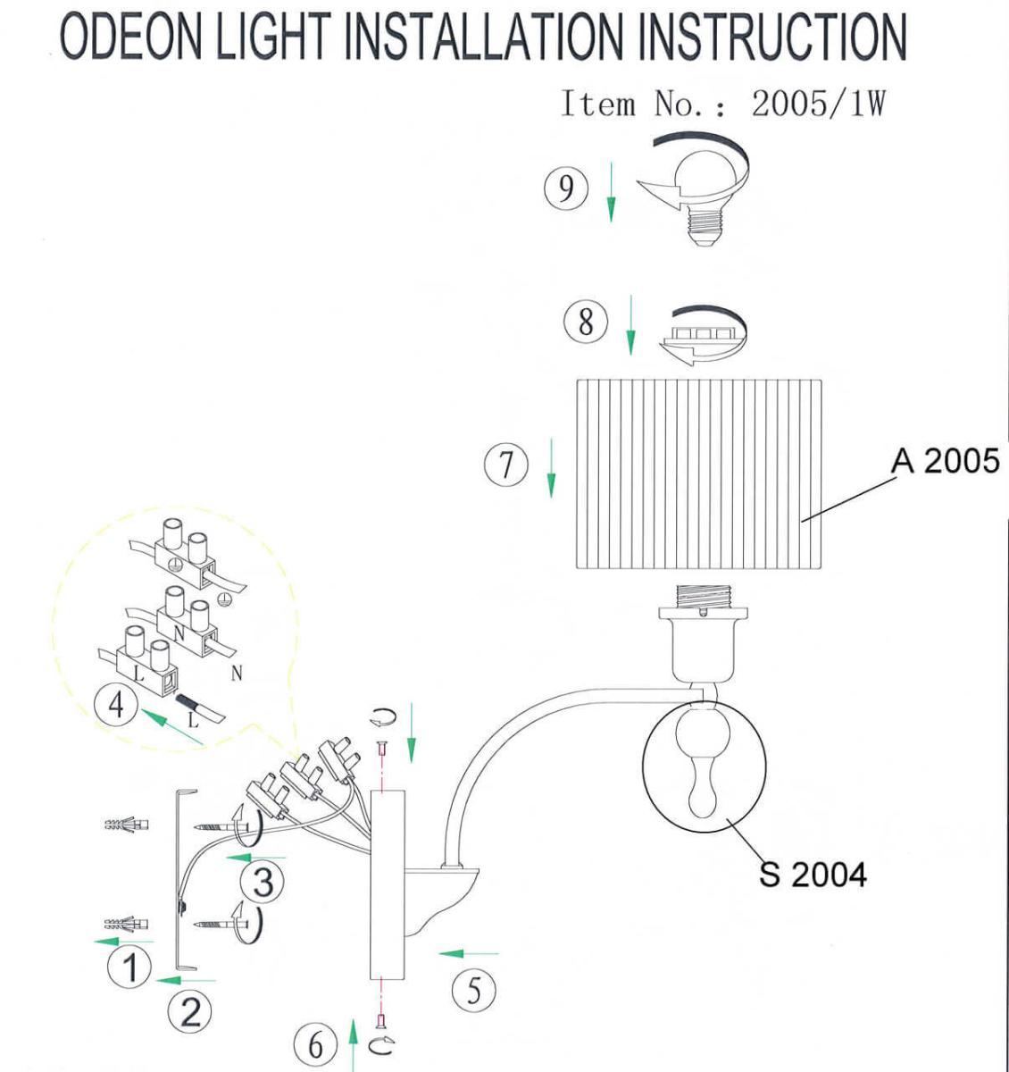 Бра Odeon Light Viga 2005/1W