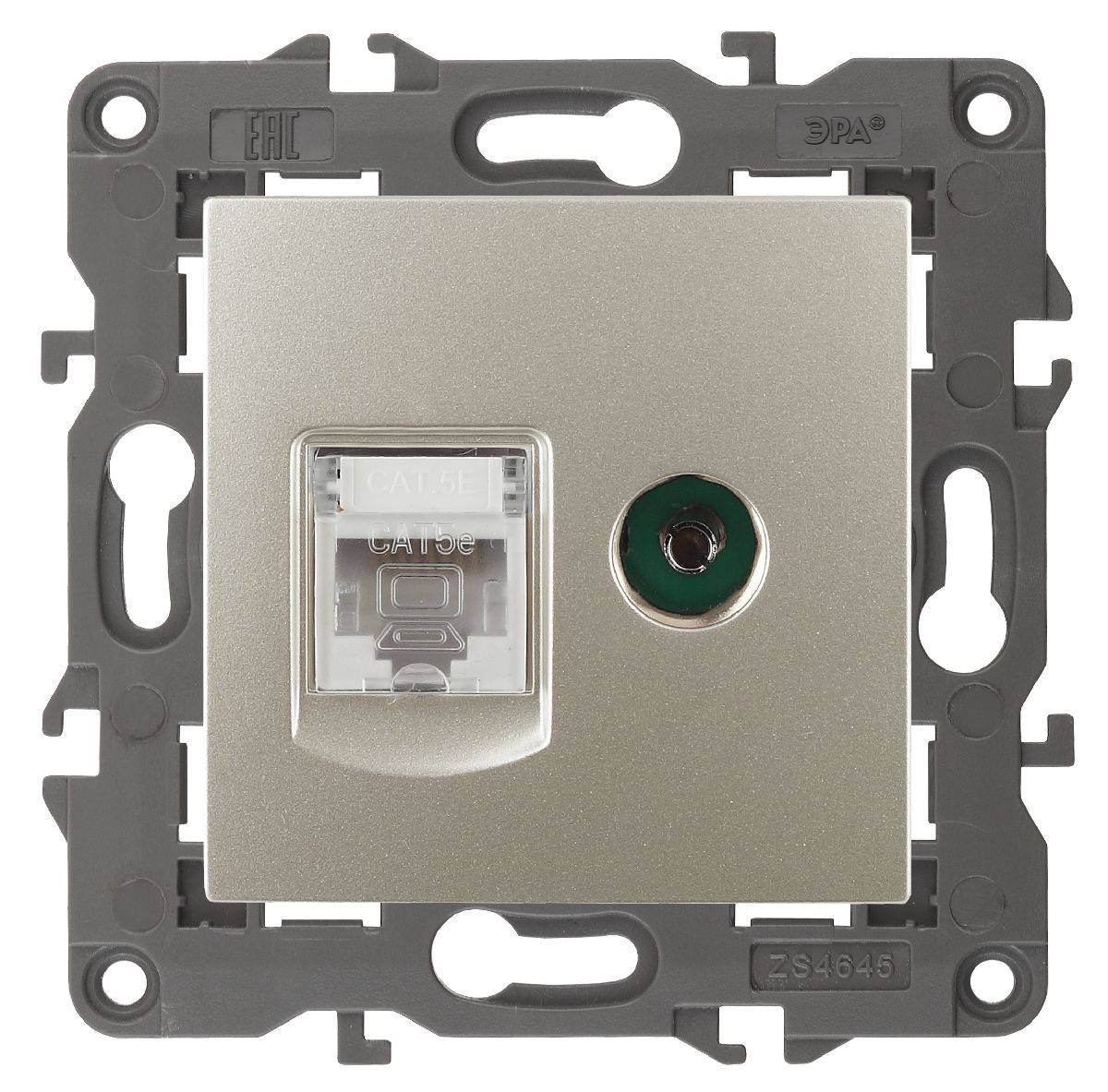 Розетка RJ45+TV Эра 14-3110-04 Б0034317 Розетка RJ45+TV Эра 14-3110-04 Б0034317