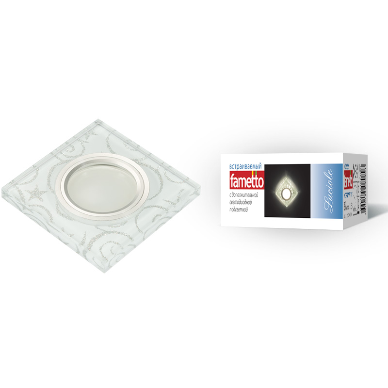 Встраиваемый светильник Fametto Luciole DLS-L203 GU5.3 CHROME/WHITE UL-00000378 Встраиваемый светильник Fametto Luciole DLS-L203 GU5.3 CHROME/WHITE UL-00000378