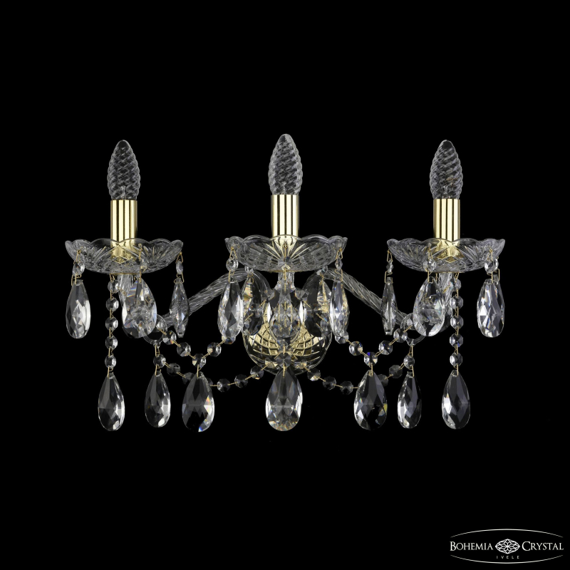 Бра Bohemia Ivele Crystal 1413B/3/200/XL G Бра Bohemia Ivele Crystal 1413B/3/200/XL G
