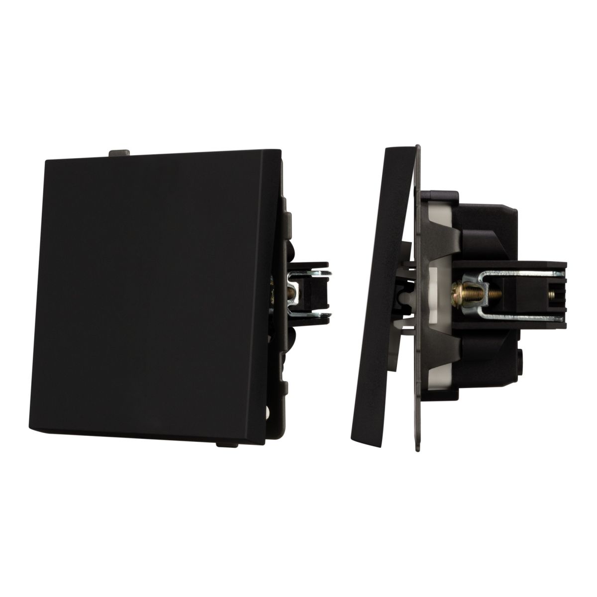 Механизм выключателя одноклавишный непроходной Arlight SWT-TENDO-MK01-SFPL-BK (230V, 10A) 054566