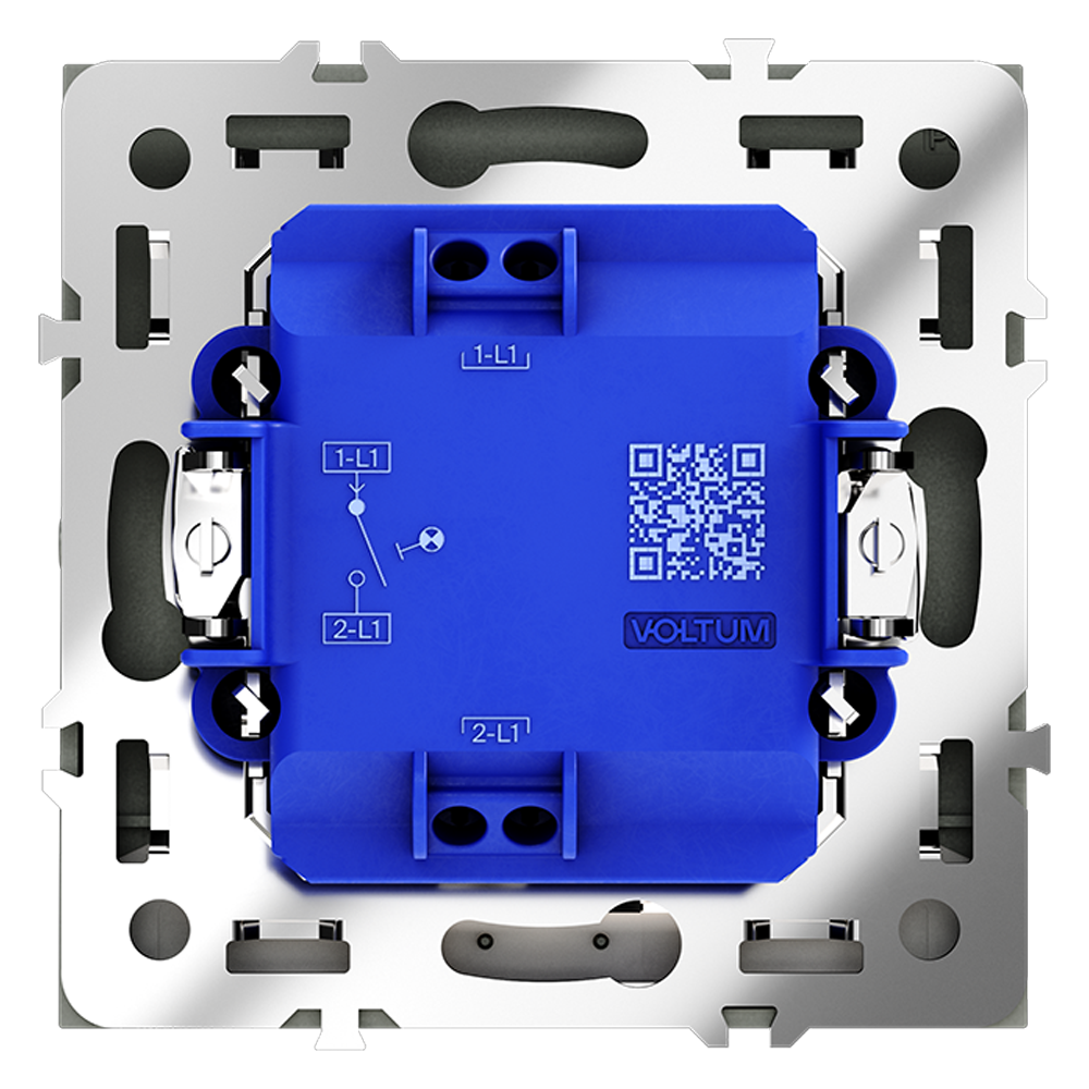 Выключатель одноклавишный с подсветкой Voltum S70 VLS010207 (графит)