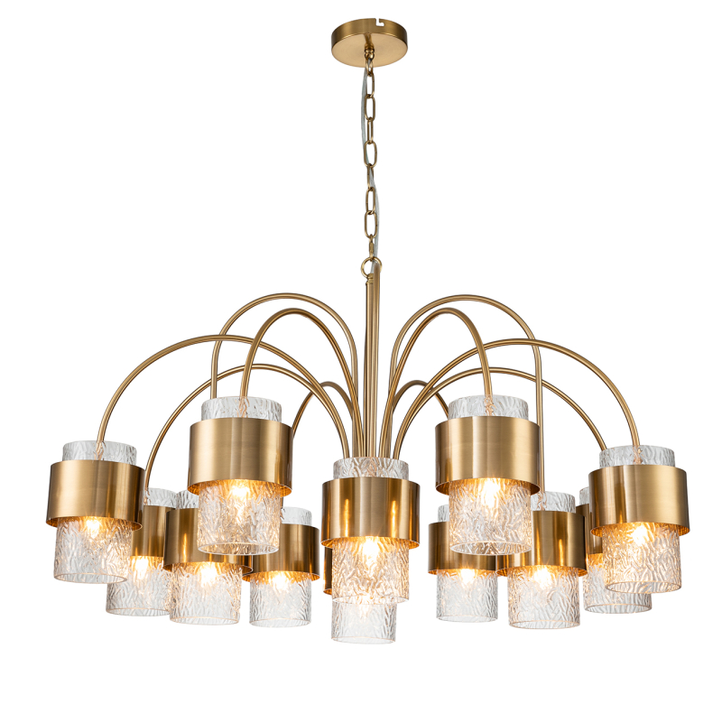 Подвесная люстра Indigo Eleganza 12019/A/12P Brass V000324 Подвесная люстра Indigo Eleganza 12019/A/12P Brass V000324