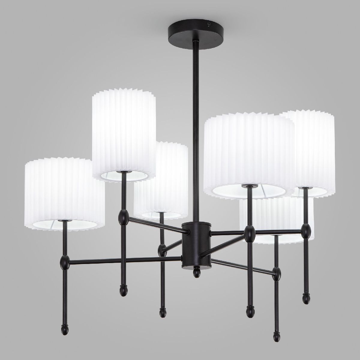 Люстра на штанге Eurosvet Notturno 60162/6 черный Smart a065662 Люстра на штанге Eurosvet Notturno 60162/6 черный Smart a065662