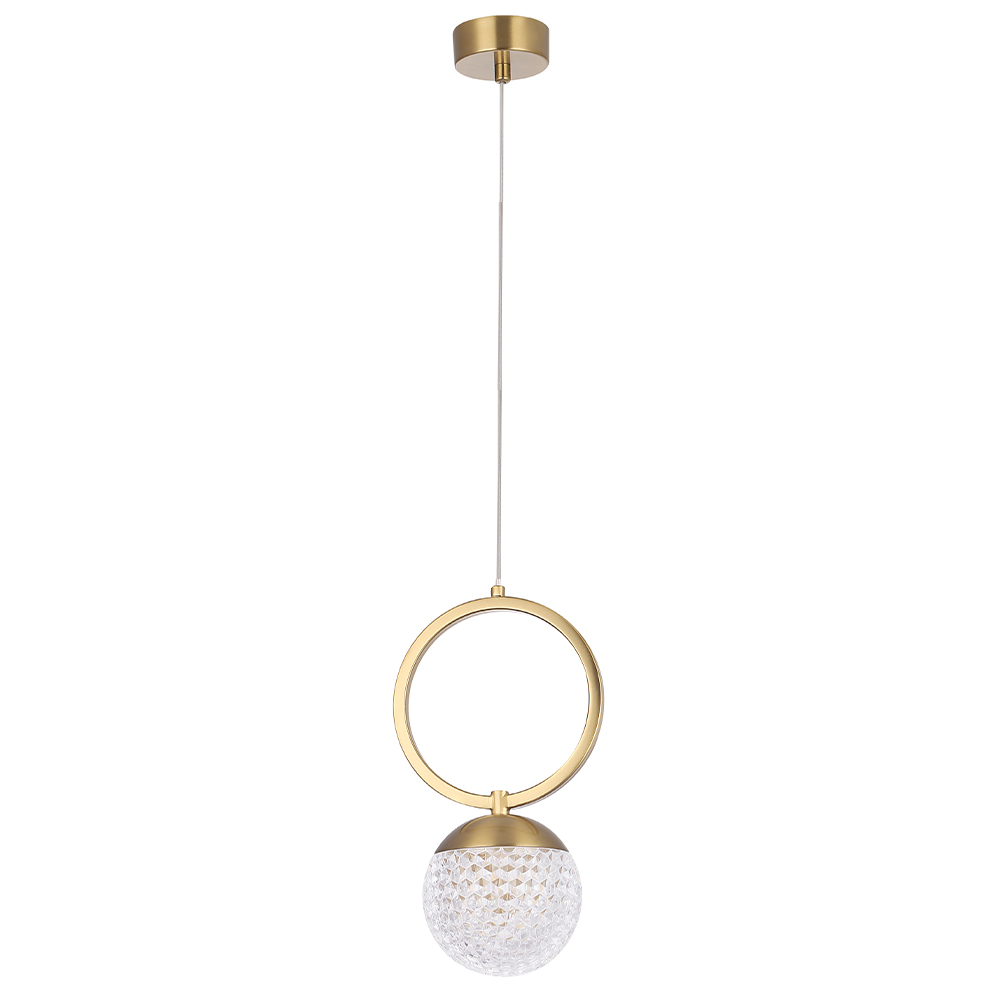 Подвесной светильник Crystal Lux CAROLINA SP1 V1 BRASS Подвесной светильник Crystal Lux CAROLINA SP1 V1 BRASS