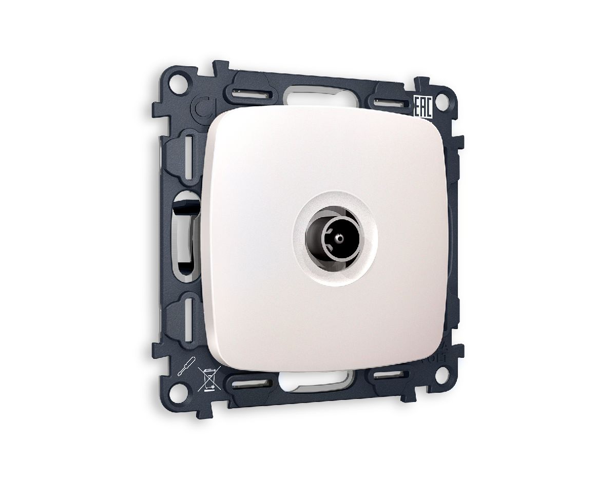 Комплект механизма TV розетки проходной 5-1000 MHz 4dB Ambrella Volt Omega MO213030