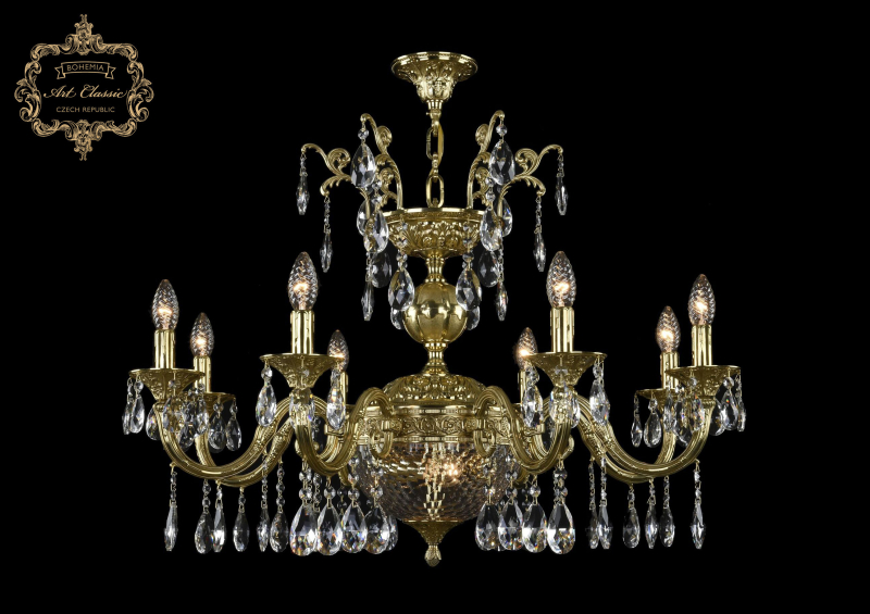 Подвесная люстра Art Classic 31.29.8.CK250SP.250GL.G.Sp.Clear.1C