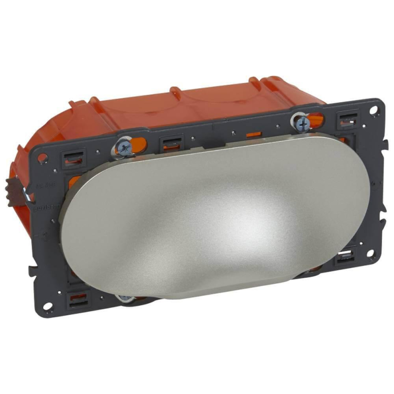 Комплект для подключения плазменных и ЖК телевизоров Legrand Celiane титановая 068500