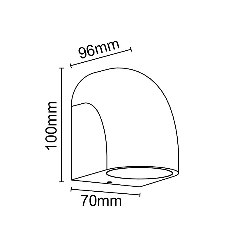 Уличный настенный светильник Mantra Baldy 9109