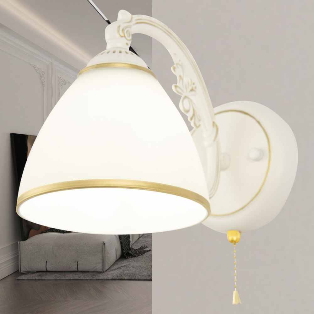 Бра Arte Milano 341837/1W WT+G Бра Arte Milano 341837/1W WT+G