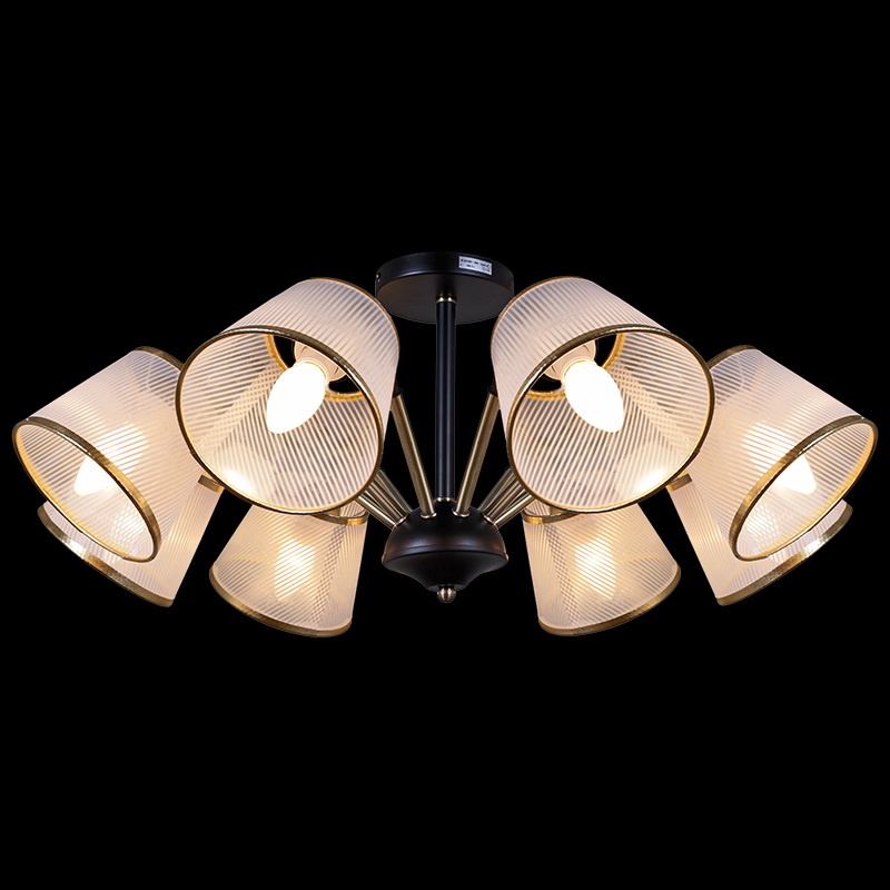 Люстра на штанге Illumico IL0344-8CSQ-79 BK AB Люстра на штанге Illumico IL0344-8CSQ-79 BK AB