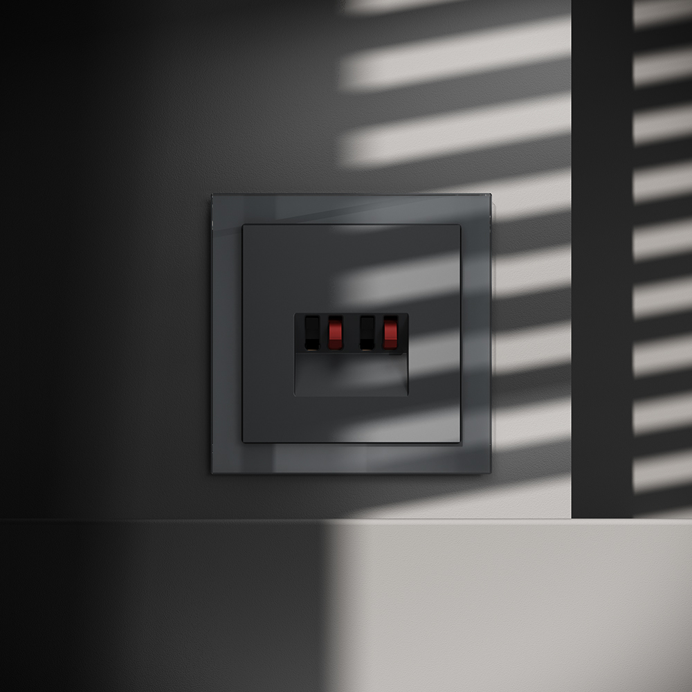 Розетка акустическая Voltum S70 VLS060307 (графит)