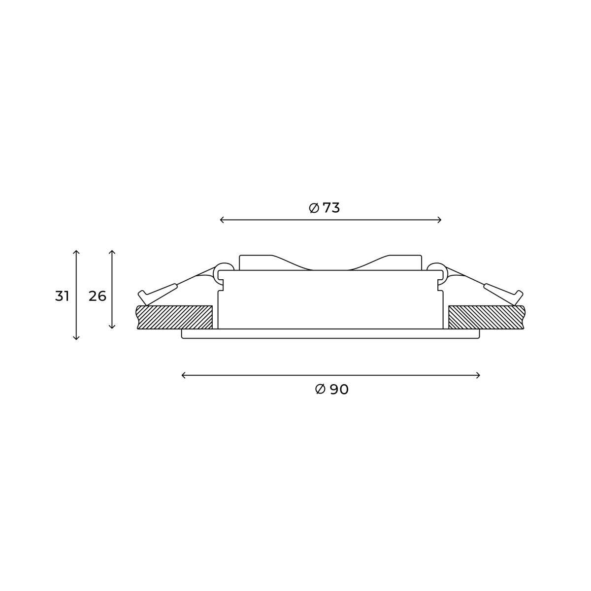 Точечный светильник Hesby Lighting Harstad HSBL_0215