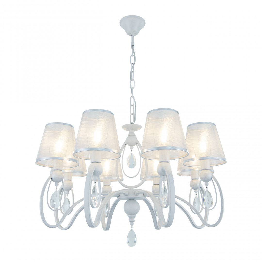Подвесная люстра Arte Milano 347203/8 WT+SL Подвесная люстра Arte Milano 347203/8 WT+SL