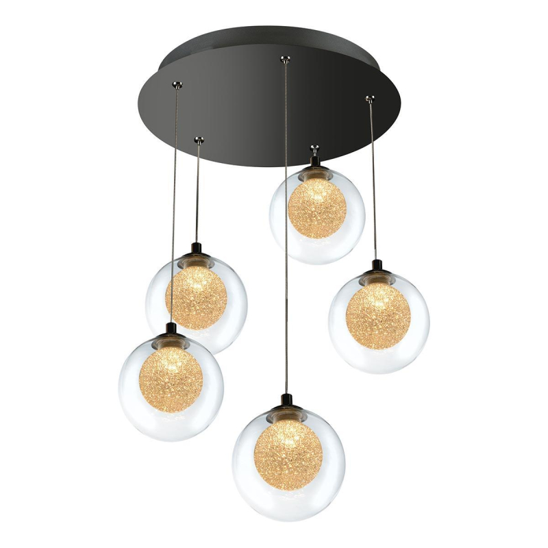 Подвесная светодиодная люстра iLedex Oblivion C4457-5R CR Подвесная светодиодная люстра iLedex Oblivion C4457-5R CR