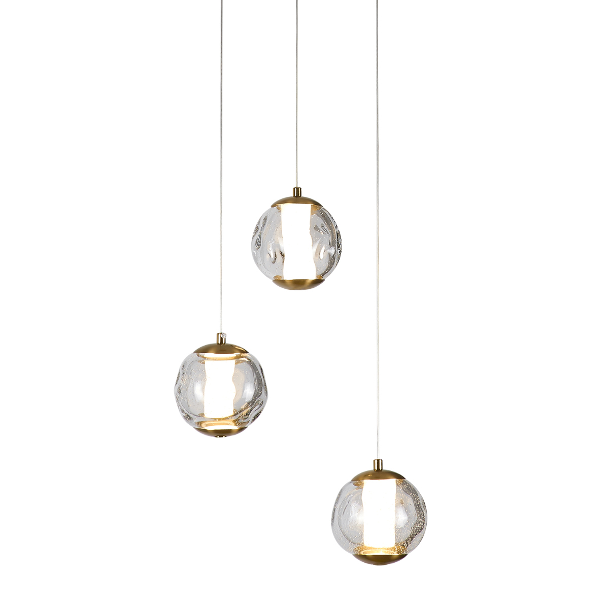 Подвесной светильник Delight Collection OD2437-3 gold/clear Подвесной светильник Delight Collection OD2437-3 gold/clear