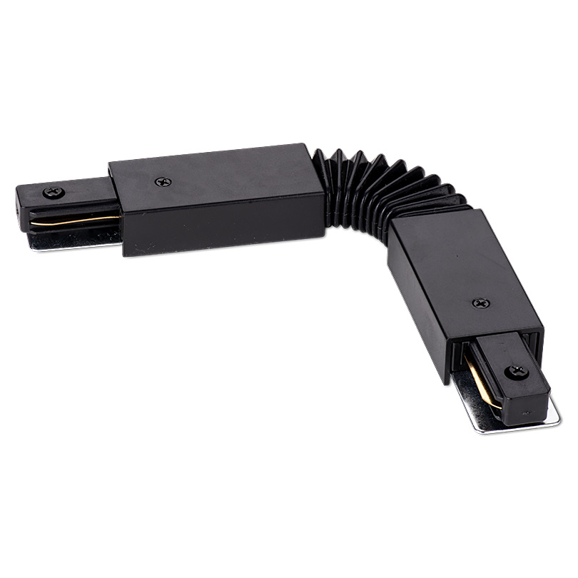 Коннектор гибкий для однофазного шинопровода WOLTA WTL-FC/01B Чёрный