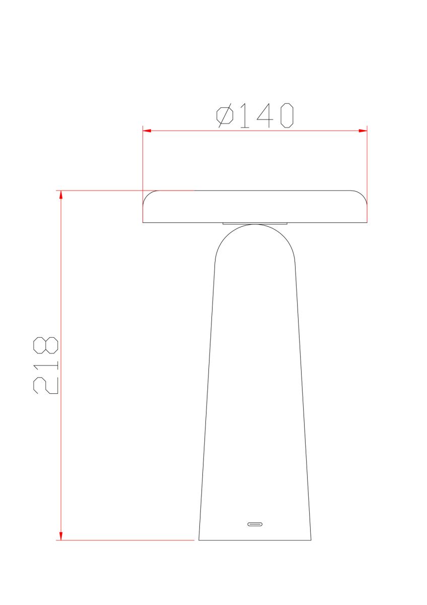 Настольная аккумуляторная лампа Freya Mushroom FR6109TL-L4B