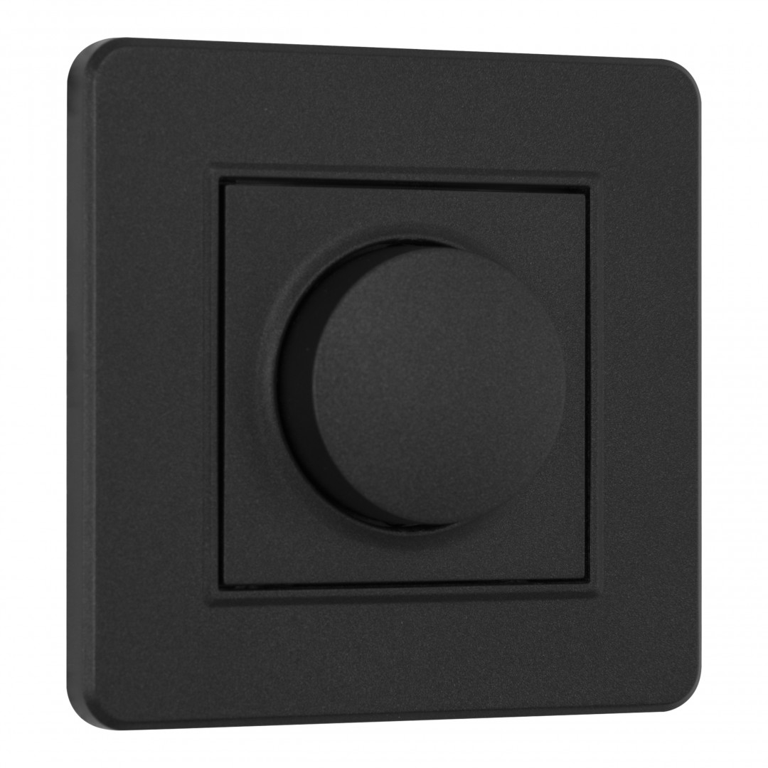 Диммер с рамкой Arte Milano SET16-1-48-1 black Диммер с рамкой Arte Milano SET16-1-48-1 black