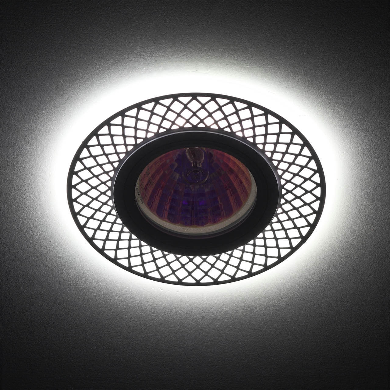 Встраиваемый светильник ЭРА DK LD42 WH/GD Б0037382