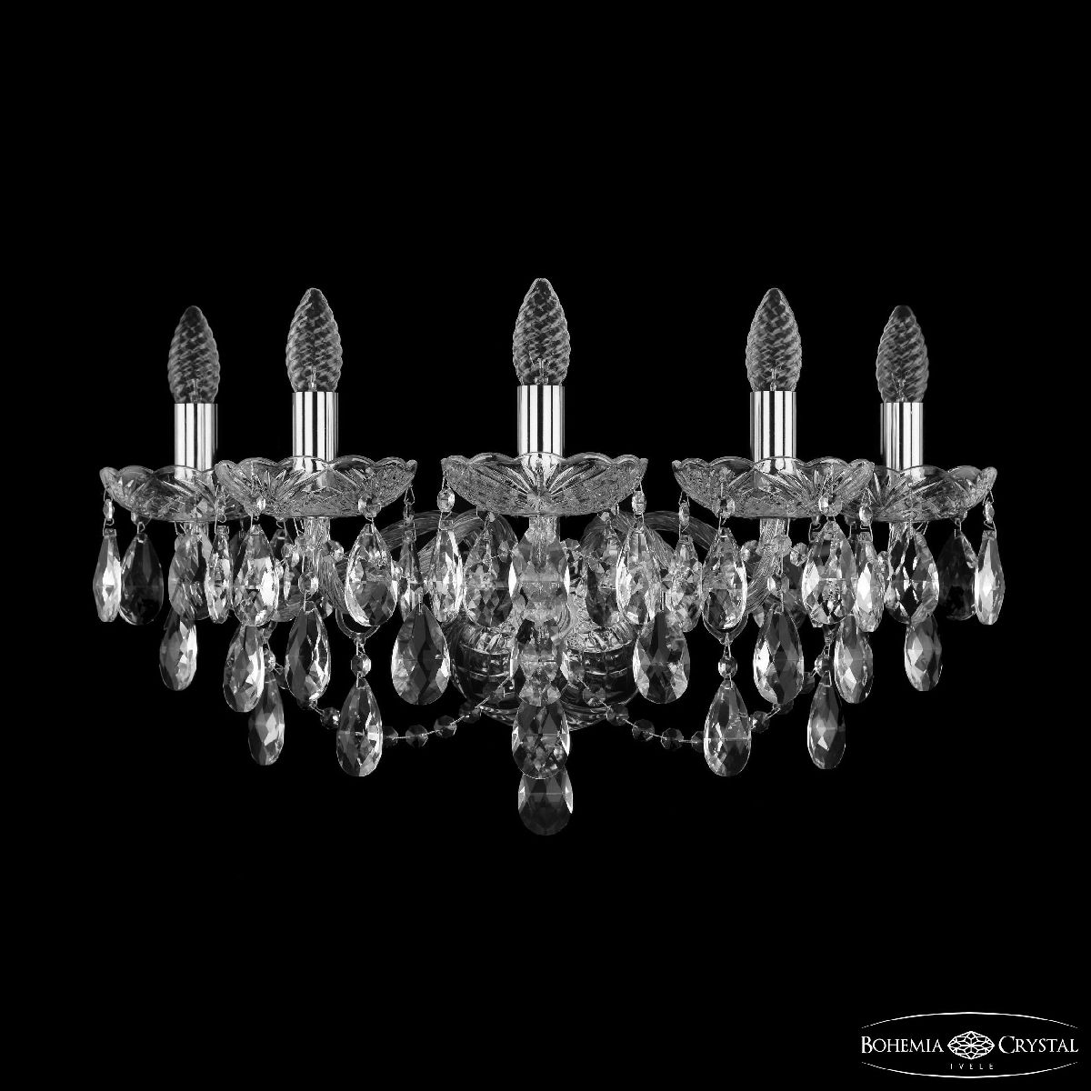 Бра Bohemia Ivele Crystal 1415B/5/200/XL Ni Бра Bohemia Ivele Crystal 1415B/5/200/XL Ni
