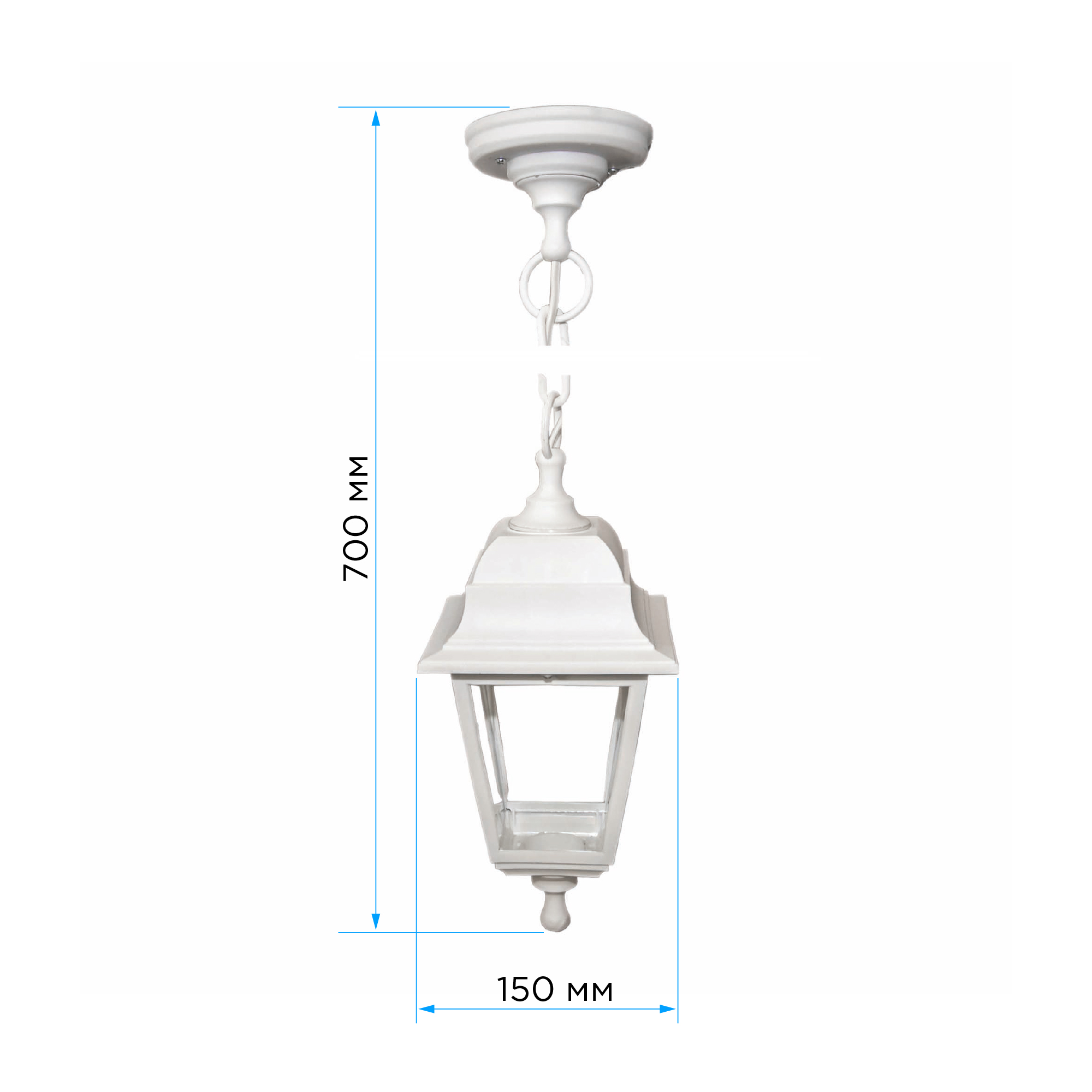 Уличный подвесной светильник Apeyron Адель 11-13БЕЛ