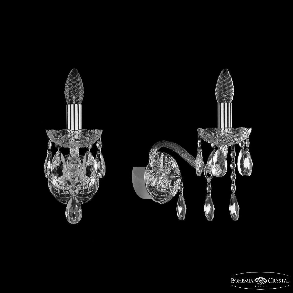 Бра Bohemia Ivele Crystal 1413B/1/165 Ni Бра Bohemia Ivele Crystal 1413B/1/165 Ni