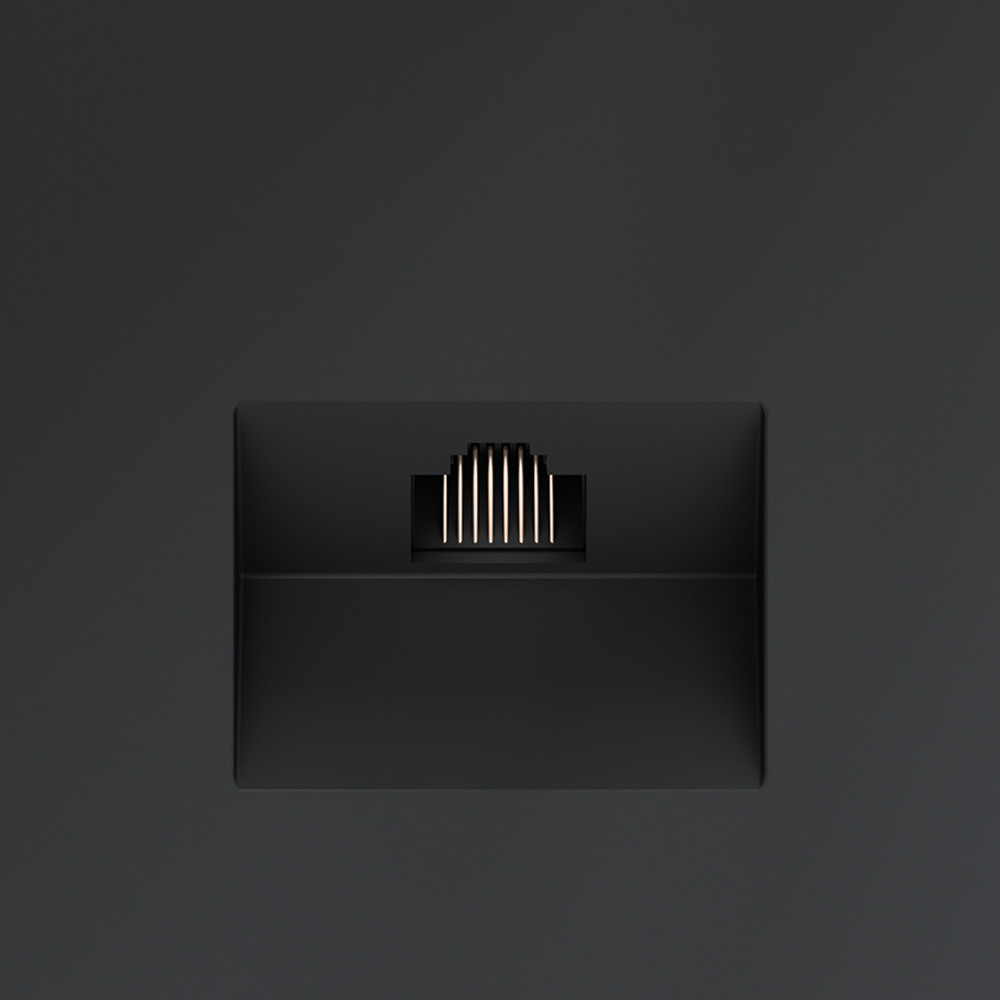 Розетка компьютерная Voltum S70 VLS060107 (графит)