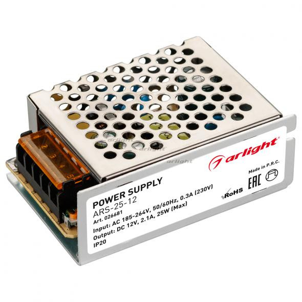Блок питания Arlight ARS-25-12 (12V, 2.1A, 25W) 026681 Блок питания Arlight ARS-25-12 (12V, 2.1A, 25W) 026681
