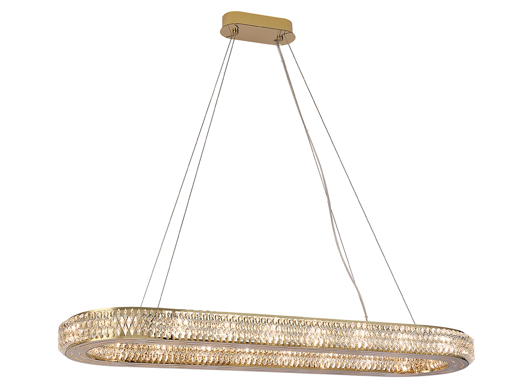 Подвесная люстра Newport Melody 8560/100 C oval gold polished М0070796 Подвесная люстра Newport Melody 8560/100 C oval gold polished М0070796