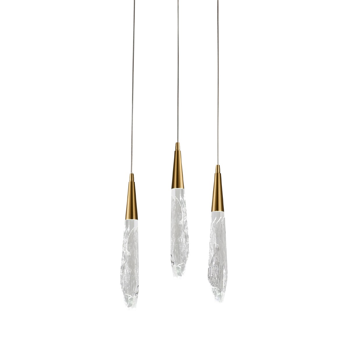 Подвесной светильник Delight Collection OD2438-3 gold/clear Подвесной светильник Delight Collection OD2438-3 gold/clear