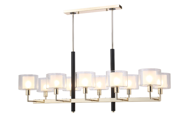 Люстра на штанге Crystal Lux MAESTRO SP-PL10 L1100 GOLD Люстра на штанге Crystal Lux MAESTRO SP-PL10 L1100 GOLD