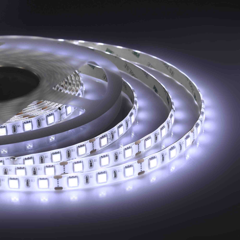 Светодиодная лента Apeyron 12В СТ 14,4Вт/м smd5050 60д/м IP65 700Лм/м 5м 6500К 00-10 Светодиодная лента Apeyron 12В СТ 14,4Вт/м smd5050 60д/м IP65 700Лм/м 5м 6500К 00-10